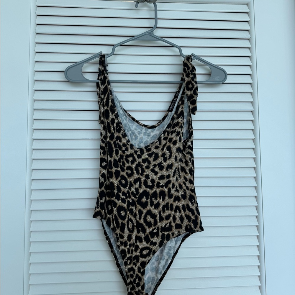 Cheetah print body suit